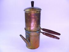 Vintage Italian Copper Neapolitan Coffee Pot Espresso Maker Moka Kettl 5 Pieces  for sale  Grapevine
