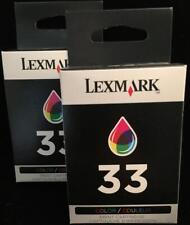 Cartuchos de tinta Lexmark 33 2 cores para impressoras MFC: P910 P4300 P6200 X3300 X5200 comprar usado  Enviando para Brazil