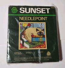 Vtg sunset needlepoint for sale  Niantic