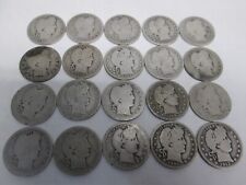 Used, LOT OF 20 US SILVER BARBER QUARTERS- 1900'S for sale  Shipping to South Africa