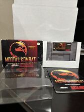 Cartucho manual completo en caja Super Nintendo SNES Mortal Kombat CIB segunda mano  Embacar hacia Argentina