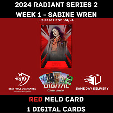 Topps Star Wars Card Trader 2024 RADIANT Serie 2 Parte 1 SEMANA 1 Red Sabine Wren segunda mano  Embacar hacia Argentina