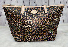 COACH Brown Leopard Tote Bag Purse myynnissä  Leverans till Finland