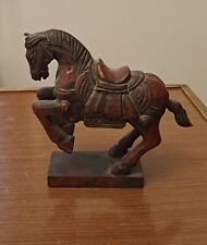 Statuetta legno cavallo usato  Reggio Calabria
