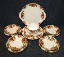 Royal Albert Old Country Roses Part Tea Set Cake Plate Saucers Sugar Bowl , used for sale  Shipping to South Africa