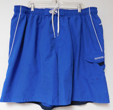 Bañador Speedo para hombre dos pares pantalones cortos de voleibol marino rojo/azul talla 4X segunda mano  Embacar hacia Argentina