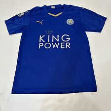 Camiseta deportiva de fútbol americano Leicester CIty Puma 2016 adulto mediana azul segunda mano  Embacar hacia Argentina