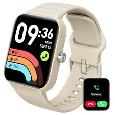 Reloj inteligente Quican 1,8" llamadas y mensajes de texto con Alexa para teléfono iOS Android, ritmo cardíaco, usado segunda mano  Embacar hacia Argentina