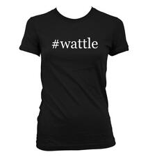 #wattle - Cute Funny Hashtag Junior's Cut Women's T-Shirt NEW RARE for sale  Shipping to South Africa