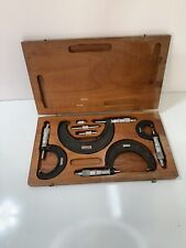 Vintage Craftsman Tools 0 - 4" Outside Micrometer Set .001" w/ Case & Standards for sale  Shipping to South Africa