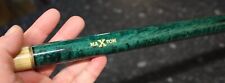 MAXTON American Green Pool Cue 57" Snooker Vintage Collectable + Hard Case  for sale  STOKE-ON-TRENT