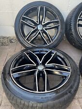20 inch audi alloy wheels black, used for sale  NUNEATON