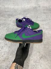 Męskie buty Nike Dunk Low retro fioletowe zielone swoosh vintage trampki rozmiar 9,5 US na sprzedaż  PL
