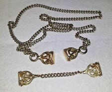 Used, 2 vintage metal watch fobs chains for sale  Danville