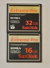 Usado, Paquete de 2 tarjetas SanDisk Extreme Pro 32, 16 GB 90 MB/s - CompactFlash I segunda mano  Embacar hacia Argentina