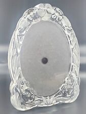 Crystal Arched Curved Picture Frame-Frosted Floral Motif- 5"x 7" Photo for sale  Shipping to South Africa
