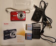 Cámara digital Kodak EasyShare M863 8,2 MP roja - 2 baterías, cargador, cable segunda mano  Embacar hacia Argentina