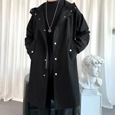 Jaquetas masculinas com capuz corta-vento bolso sobretudo casacos hip hop streetwear comprar usado  Enviando para Brazil