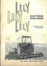 Lely Lelyterra Rotary Harrow Type 200-20, 250-20, 300-20 300-30 Operators Manual for sale  Shipping to Ireland