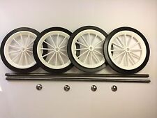 White spoked wheels for sale  NORWICH