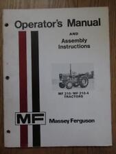 1979 Massey Ferguson MF210/MF210-4 Tratores Oper Man/Assembly Inst's - Excelente Condição comprar usado  Enviando para Brazil