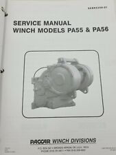 Paccar PA55 & PA56 Winch Service + Maintence + Parts Manuals for sale  Shipping to Ireland