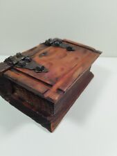Vintage Wooden Book Shaped  Storage Box for sale  Shipping to South Africa