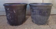 Two (2) x Large Reclaimed Plastic Plant Pots Outdoor Planter Container - 55 L for sale  NEWBURY