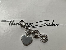 Genuine Thomas Sabo Charm Club Silver Heart & Pave Set CZ Eternity Symbol & Box for sale  BILSTON