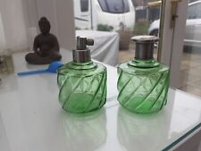 Two green glass for sale  GRAYS