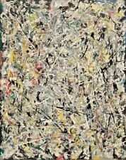 Póster abstracto estampado artístico White Light, 1954 de Jackson Pollock 11x14 segunda mano  Embacar hacia Argentina