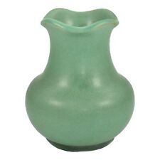 Vaso de cerâmica Teco vintage artes e artesanato cerâmica verde fosco aro com babados 233, usado comprar usado  Enviando para Brazil