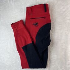 Piper Smartpak Womens Riding Pants 2 Button, Breeches, 28L Red/Black, used for sale  Shipping to South Africa