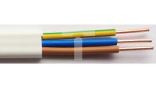 (1 rolka) Kabel EL-Instal HP+ 750 3x1,5 płaski biały 450/750V bezhalogenowy /T2DE, używany na sprzedaż  PL
