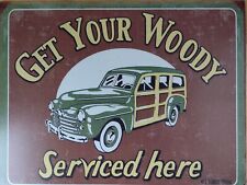 Tin sign woody for sale  Ansonia