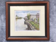 BEWDLEY BY THE RIVER SEVERN FRAMED PRINT -JOHN H INSTANCE SIGNED No.1371, used for sale  BIRMINGHAM