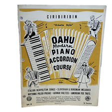 Curso de acordeón de piano moderno Ciribiribin Oahu 64 X partituras orquesta de los años 50 segunda mano  Embacar hacia Argentina