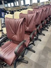 burgundy office chairs for sale  Cleveland