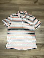 Polo de golf para hombre Adidas Disney Mickey Mouse naranja azul gris a rayas talla XL segunda mano  Embacar hacia Argentina