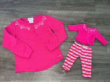 Usado, Conjunto de Muñeca American Girl Isla Feria Pijama PJs Rosa Copos de Nieve y Camisa de Niña (6) segunda mano  Embacar hacia Argentina