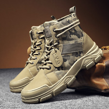 New Military Boots for Men Camouflage Desert Boots High-top Non-slip Work Shoes na sprzedaż  Wysyłka do Poland