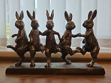 Dancing rabbits bronze for sale  SUNDERLAND