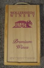 Usado, Caixa de madeira com 2 garrafas para vinho Wollersheim Winery Prairie Du Sac Wisconsin comprar usado  Enviando para Brazil