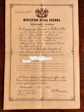 medaglia valor militare diploma usato  Italia