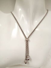 Used,  Exquisite Italian Sterling Silver Necklace Sparkling CZ Hallmarked 42cm  for sale  Shipping to South Africa