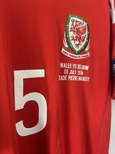 camisa de futebol usada em partidas Bélgica V País de Gales James Chester Euro 2016 quartos de final comprar usado  Enviando para Brazil