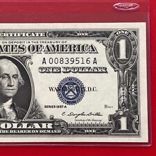 1957A $1 dólar certificado de plata (sello azul) bloque A-A, sin circular segunda mano  Embacar hacia Argentina