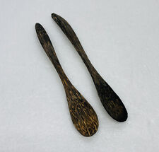 Vintage Handmade Wooden Teaspoon Set 5.5” Ice Crea Coffee Sugar Utensil 1 for sale  Shipping to South Africa