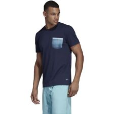 Camiseta de tenis Adidas Parley de bolsillo para hombre DV2964 azul marino manga corta talla M segunda mano  Embacar hacia Argentina