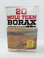 Detergente Vintage 20 Mule Team BORAX 5 lb 4 oz Caixa Aberta 75% Completa *LEIA* 224, usado comprar usado  Enviando para Brazil